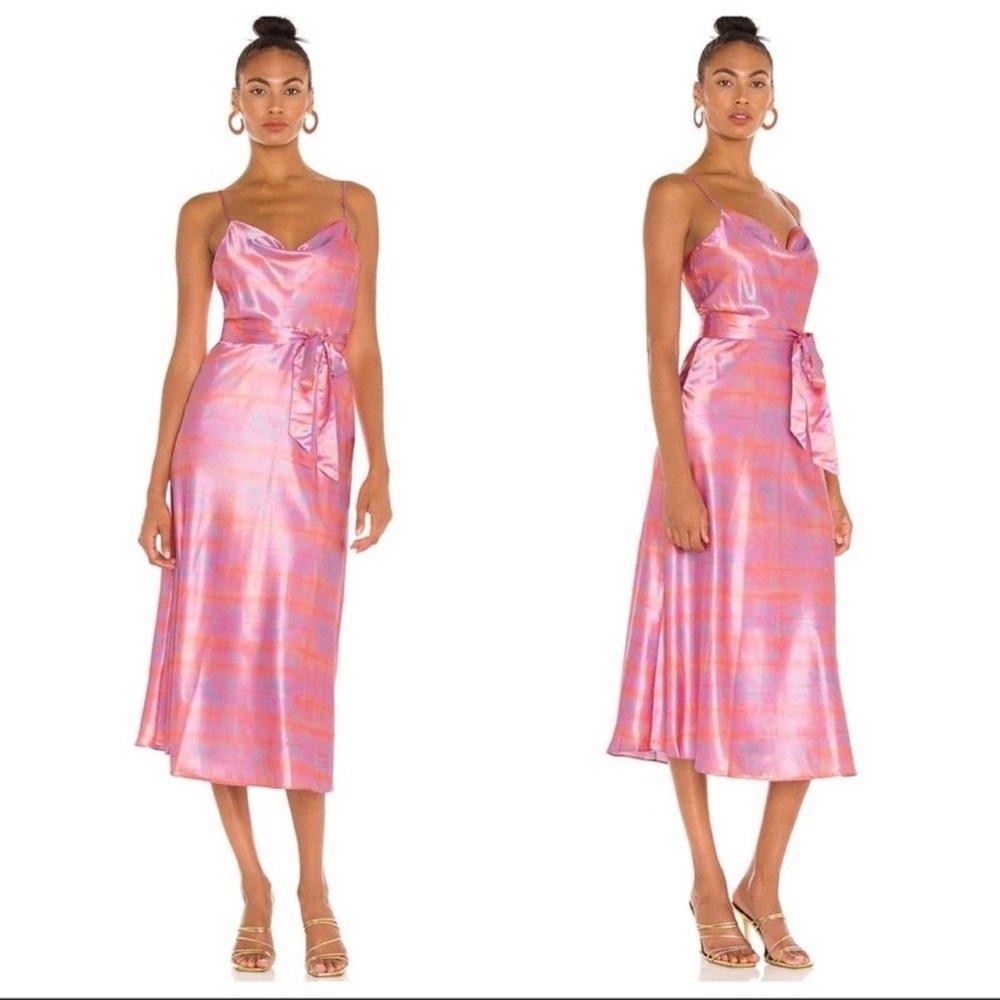 NWT LIKELY Revolve Vittoria Dress in Violet Purple and Pink
